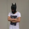 på cosplay batman masker mörk riddare vuxen full huvud batman latex mask huva silikon halloween fest svart mask per hjälte co42929215339507