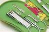 New Cartoon Flower Slipper Case Nail Tool Kit 7pcs/set Stainless Steel Scissors Manicure Tools High Quality 2926