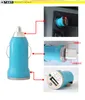 För iPhone 6 / 6S USB Billaddare Färgrik Bullet Mini Car Charge Portable Charger Universal Adapter 5V 1A för iPhone Samsung