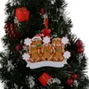 Maxora Gingerbread Family Of 5 Resin Hand Painting Christmas Ornaments With Red Apple As Personalized Gifts For Holiday Party Home7498269