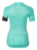 Damen Hellgrünes Kurzarm-Radtrikot 2024 Maillot Ciclismo Fahrrad-Reitkleidung Fahrrad-Radsportbekleidung D12