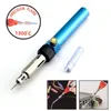 New Blue Cordless Welding Pen Burner Butane Gas Blow Torch Soldering Solder Iron Gun H210819