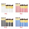 Ensemble de pinceaux de maquillage professionnels, outils de maquillage de beauté pour femmes, 10 pièces, chaque ensemble, tout nouveau pinceau cosmétique gratuit DHL