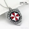 2017 Nya charm halsband Koppar + Alloy Resident Evil Paraply Corporation Sign Necklace Pendant Fine Smycken Bästa gåva för män