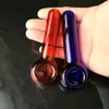 Pipa classica in vetro colorato, accessori per bong in vetro