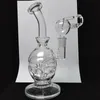 9.5 "pouces Skull Bong Fabergé Egg pipe à eau Fab egg Bongs en verre verre dab deux fonctions bol sec plate-forme pétrolière carb cap 14,4 mm livraison gratuite