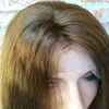 Human Hair Wig Front Lace Wigs Ombre Brown/27 Honey Blonde 13X4 Lace Frontal 150% Density