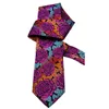 E12 Mäns slipsuppsättningar Rose Multicolor Fuchsia Red Yellow Blue Floral Slyckor Pocket Square 100% Silk New Wholesal238L