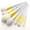 Mermaid jednorożec Diamenty Diamonds Zestaw pędzla 5pcs 7pcs 10pcs twarz Eye Professional Make Up Kit Tools6828687