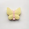 36pcs Glitter Butterfly Double Layers Synthetic Leather Design Kids Hairpins Handmade Hair Clips Lovely Bowknot Accessories