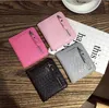 Short Wallets holders Women ladies Crocodile pattern PU Leather Bifold wallets Coin and Credit card holders packet Wallets top fashion