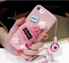 Fur Hat Christmas Case For iPhone 6 6S 7 Plus Cute Warm Girl Hard Protective Phone Case For iPhone 6 6S 7 Plus Luxury Cover