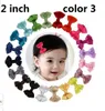 15% off! 100pcs/ 2 inch Grosgrain Ribbon mini Boutique Hair Bows Ribbon-Wrapped hair Clips For Baby Girls Toddlers Kids Barrettes 5 style