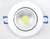 최신 실버 Dimmable Led Downlights 9W 12W 15W COB 빛 아래로 최근 천장 조명 120 각도 AC 110-240V + CE ROHS UL 주도