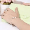 Neue Luxus 925 Silber Frauen Kette Link Armbänder Charme Pendent Top Verkauf Freundschaft Armband Armreifen Kostenloser Versand