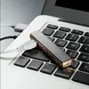 Nieuwe Mini Thin Strip Metal Recharcheble Lichter Winddichte Sigarettenaansteker USB Lichter