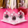 200 STKS Acryl Clear Mini Cake Stand Baby Shower Trouwbedankjes Houder Verjaardagsfeestje Zoete Tafel Decor Levert