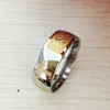8mm 316 titanium staal goud verzilverd christelijke ring Jezus dwars letter Bijbel zilveren bruiloft band ring mannen vrouwen
