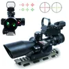 Nuevo alcance táctico 2.5-10x40 de rifle con láser rojo holográfico verde punto rojo punto