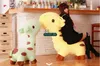 Dorimytrader 125cm enorme animal de pelúcia girafa crianças sofá 49039039 grande macio girafas de pelúcia brinquedo crianças brincar boneca presente DY66277182