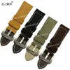 24mm Thick Black Green Yellow Coffee Suede Leather Watch Bands for PANERAI Strap Belt6081033
