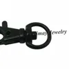 100st Black Swivel Metal hummerlås för utomhusaktiviteter 32 mm högkvalitativ legering Snap Hook 8902767