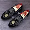 Nowa Moda Mężczyźni Aksamitne Kapcie Rhinestone Mokasyny Slip-on Casual Męskie Mieszkania Luksusowa Suknia Ślubna Formalne Buty Driving Buty