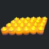 24pcsset LED Electronic Candle Lights Festival Celebration Electric Fake Candle Flickering Bulb Battery Operated Flameless Bulb W9559682