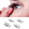 New arrival hand made silk magnet cross thick false eyelashes 3D magic reusable magnetic eyelashes Free DHL