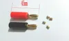 1000pcs Speaker 4mm banana plug Gold plate connector ( black and red)
