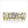 T Marke x Form Sona synthetischer Diamant Stallone Ring Herz und Pfeile Eingriff oder Hochzeit echter Sterlingsilber Platin überzogener Ring für