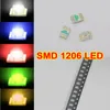 3000PCS / Reel SMD 1206 (3216) Röd LED-lampdioder Ultra ljus