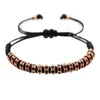 BC Anil Arjandas Bracelets Mens Womens New Style Association Micro Pave Black Cz stoppers Biads Briading Macrame Bracelet