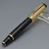 classic balck and Gold Roller ball pen with gem school office stationery luxurs Write ink pens for Gift