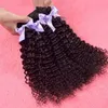 9a Mongolian Kinky Curly Hair 3pcs Mänskliga hårväv 3 buntar 100% Obehandlat Human Hair Weave Extensions Afro Kinky Curly Double Wefts