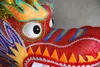 14 m tamaño 3 Para 8 personas Luces LED del Día de la Primavera China Dragón tela de impresión de seda Luz DRAGON DANCE Dragon Folk Festival Celebración Disfraz