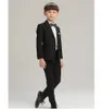 Haute Qualité Nouvelle Arrivée Fashion Baby Boys Blazers Blazers Blazers Costume Pour Mariages PROM Robe Formelle Robe De Mariage Boy costume 4pcs