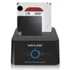 WavLink USB 3.0 HDD DUAL BAY Station d'accueil du disque dur externe 2.5 / 3.5 Boîtier SATA 1/2/3 SSD pour 2 * 8 To Coque HDD