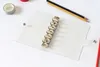 A5/A6/A7 PVC Notebook Cover file folder Sheet Shell Office School Stationery Transparent Concise 6 Holes Binder Planner Cover get ruler free