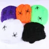 Decoração de festa Halloween Inflatable Spider Spider Spider Cobweb Prop for Home Bar Festival pendurado em Ganeto de Garden de Garden Outdoor