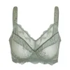 Wholesale-Cyhwr Dames volledige dekking Jacquard Non Patded Lace Sheer Underwire Plus Size BH 34-48 B C D E F G H