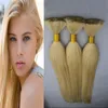 Blonde Brazilian Hair Bulk 300g Human Braiding Hair Bulk Straight Hair Extension No Weft