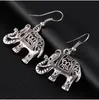 Éléphant Long Dangle Boucle D'oreille Bijoux De Mode Pour Les Femmes Style Accessoires Vente Chaude Boucles D'oreilles Tibétain Argent