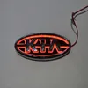 Stylizacja samochodów 11.9 cm * 6.2cm 5D Tylna odznaka Godło Logo LED Light Naklejki Lampa dla Kia K5 / Sorento / Soul / Forte / Cerato / Sportage / Rio