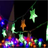 10m 80 LED Lights Choinka Śnieżna gwiazda żarówki LED String Fairy Light Xmas Party Wedding Garden Garland Boże Narodzenie Dekoracje