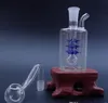 미니 유리 파이프 유리 버블 러 유리 오일 장비 유리 봉 물 파이프 물 담뱃대 JH043-10 mm