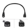 Micro Male To Mini USB 5 Pin Male Adapter Converter Data Cable Cord