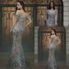 gray prom gown