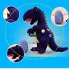 Dorimytrader Grande Anime Tyrannosaurus rex Plush Toy Toy enorme desenho de dinossauro Dinosaur Dinosaur Eggs Presente de Natal 63 polegadas 160cm2452434