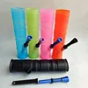 Portable Hookahs Silicone Water Bong Pipe Smoking Dry Herb Unbreakable Herbal Percolator Filter Cigarette Pipes Oil Rigs 6 Colors